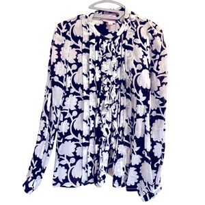BANJANAN floral blouse from Anthropology
